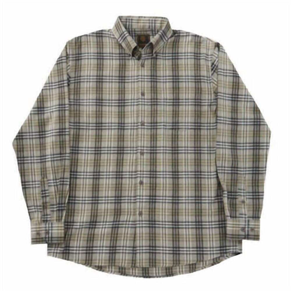 NEW F/X FUSION men's flannel long sleeve plaid shirt in gray
